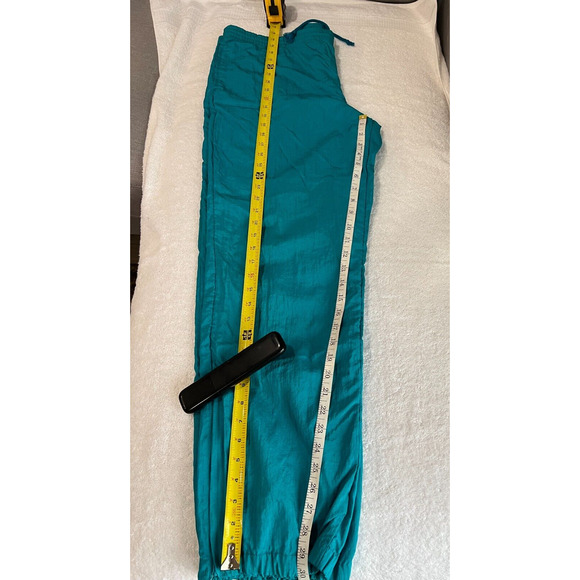 Le Coq Sportif Unisex Collectible Vtg Teal Athletic Golf Pants Retro Style Sz M - Picture 4 of 6